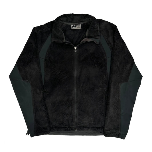Rei Fleece Jacket - Large Black Polyester