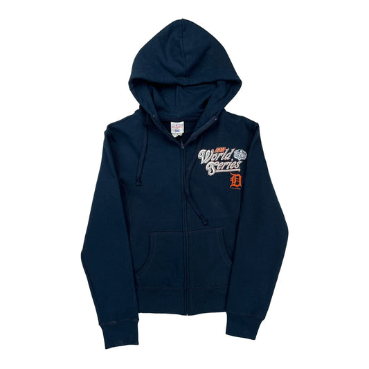 Detroit Tigers Mlb Graphic Hoodie - Medium Navy Cotton