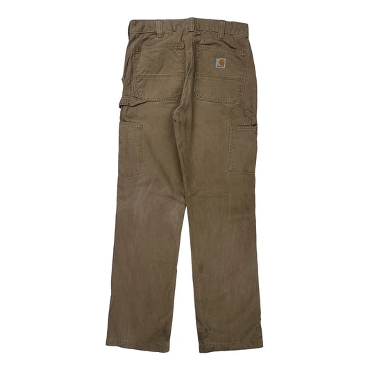 Carhartt Carpenter Trousers - 30W 34L Brown Cotton