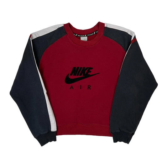 Air Nike Sweatshirt - Small Red Cotton