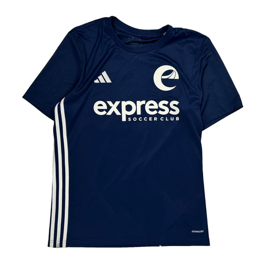 Express Soccer Club Adidas Football Shirt - Medium Navy Polyester