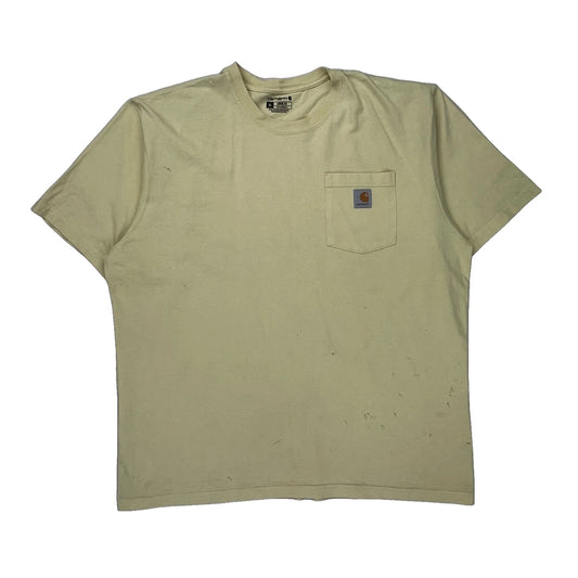 Carhartt T-Shirt - XL Yellow Cotton