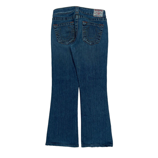 True Religion Boot Cut Jeans - 28W UK 6 Blue Denim