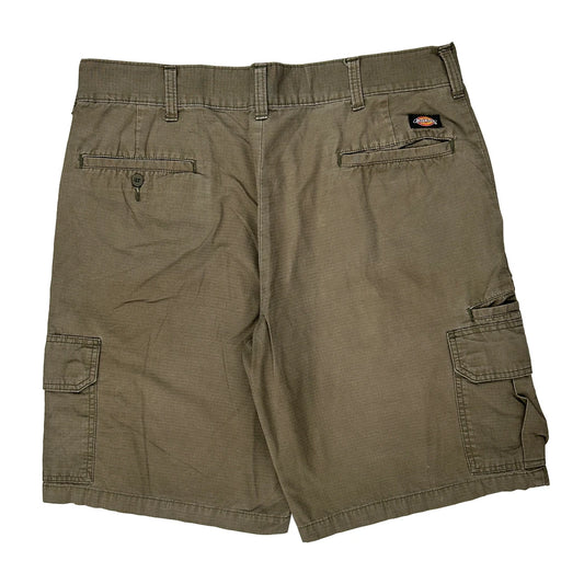 Dickies Cargo Shorts - 36W 9L Brown Cotton
