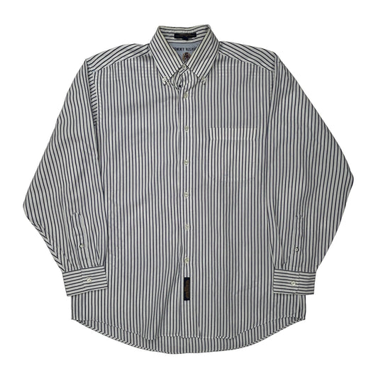 Tommy Hilfiger Striped Shirt - Medium Blue Cotton