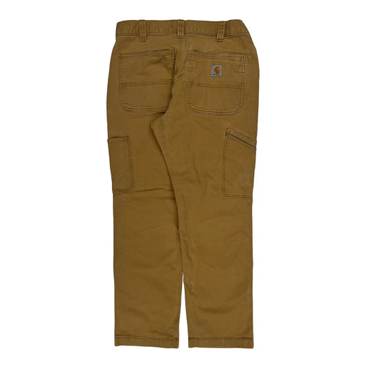 Carhartt Double Knee Carpenter Trousers - 31W 28L Brown Cotton
