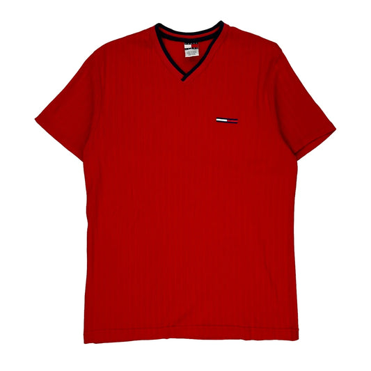 Tommy Jeans T-Shirt - Large Red Cotton