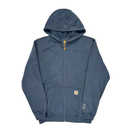 Vintage Carhartt Hoodie - Medium Blue Cotton Blend