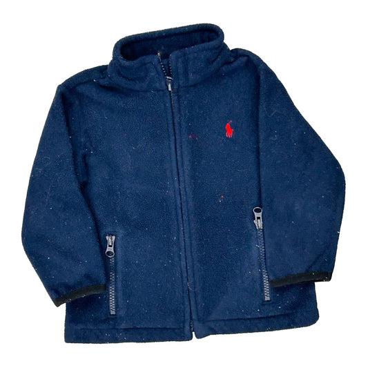 18 Months Polo By Ralph Lauren Fleece Jacket - 3XS Navy Polyester