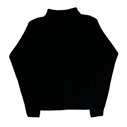 Woolrich Roll Neck Jumper - Medium Black Cotton