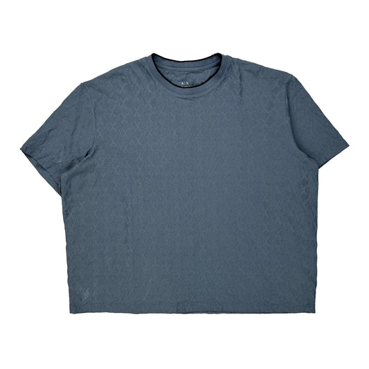 Armani Exchange T-Shirt - XL Blue Cotton