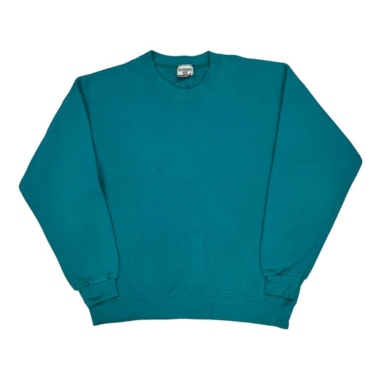 90'S Blank Lee Sweatshirt - XL Green Cotton