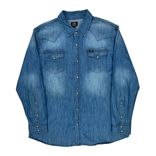 Lee Denim Shirt - XL Blue Denim