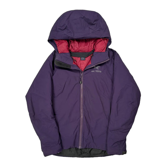 Arc''Teryx Atom Hooded Waterproof Jacket - Medium Purple Polyester