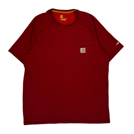 Vintage Carhartt T-Shirt - Large Red Cotton