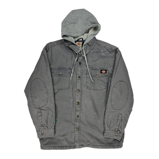 Dickies Shirt Jacket - Large Grey Cotton