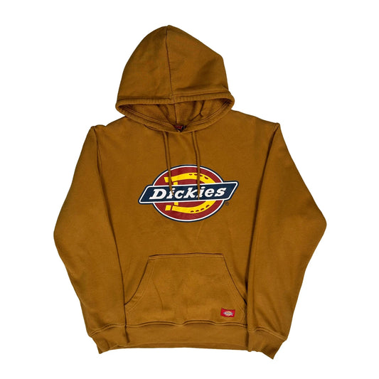 Vintage Dickies Hoodie - Large Brown Cotton