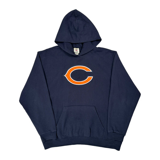 Chicago Bears N.F.L. Team Apparel Hoodie - XL Navy Cotton