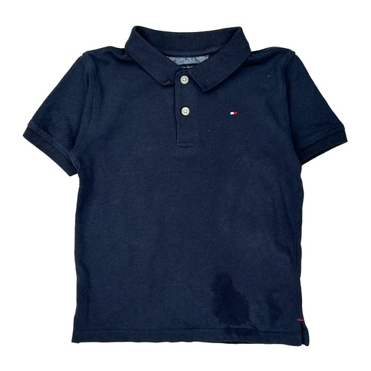 Age 6 Tommy Hilfiger Polo Shirt - XS Navy Cotton