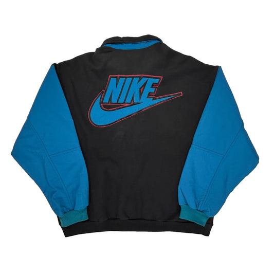 Nike Spellout Track Jacket - XL Black Cotton