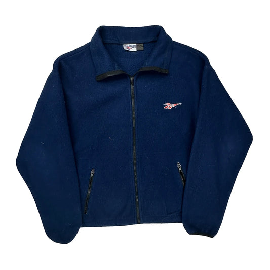 Made In USA Reebok Fleece - Medium Blue Polyester