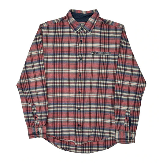 Tommy Hilfiger Checked Flannel Shirt - Medium Blue Cotton