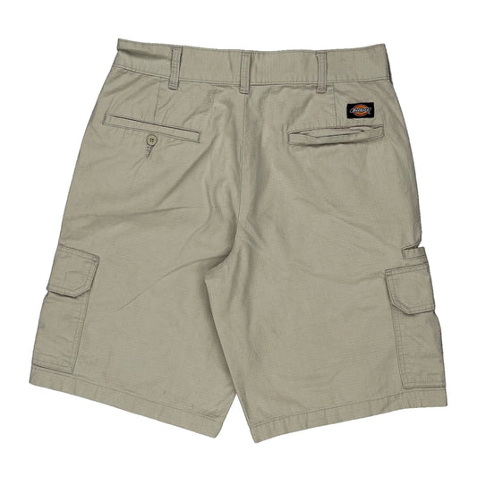 Dickies Cargo Shorts - 31W 11L Beige Cotton