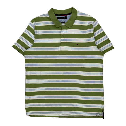 Tommy Hilfiger Polo Shirt - Medium White Cotton