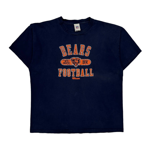 Vintage Bears Nfl T-Shirt - XL Navy Cotton