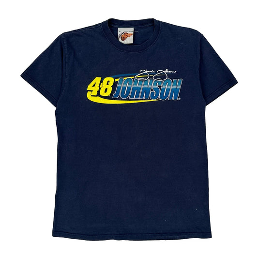48 Johnson Winners Circle Nascar T-Shirt - Medium Navy Cotton