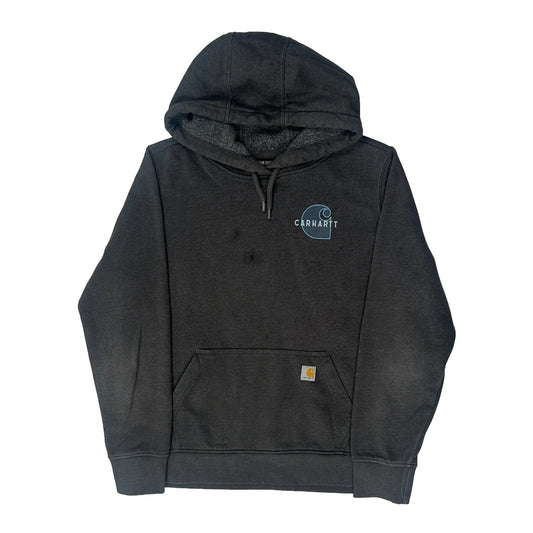Rain Defender Relaxed Fit Carhartt Hoodie - Large Grey Cotton Blend