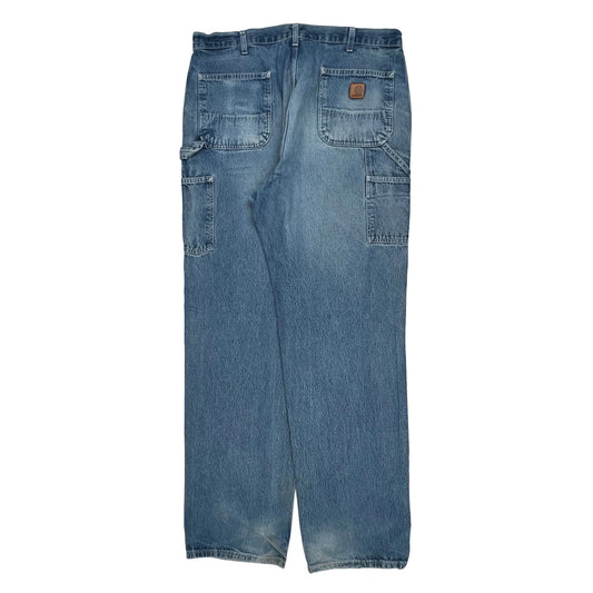 Carhartt Carpenter Jeans - 38W 36L Light Wash Cotton
