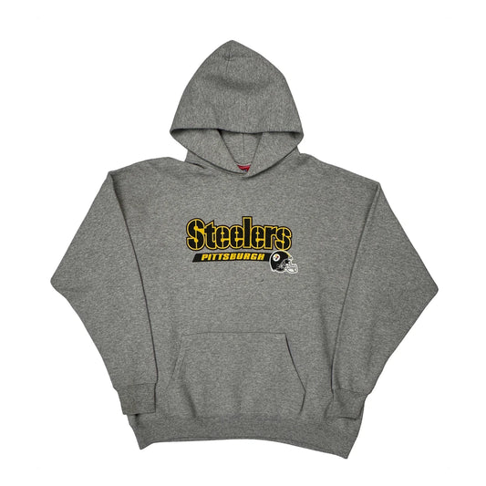 Pittsburgh Steelers Nfl Hoodie - XL Grey Cotton