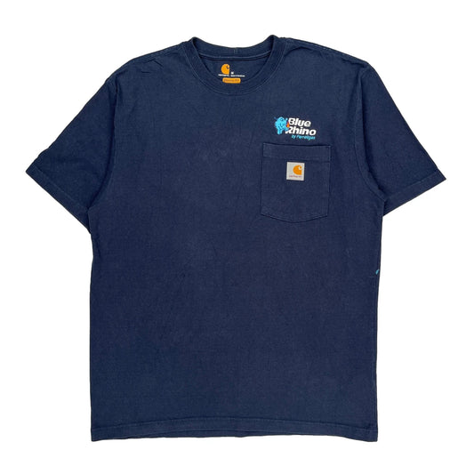 Carhartt T-Shirt - Medium Navy Cotton