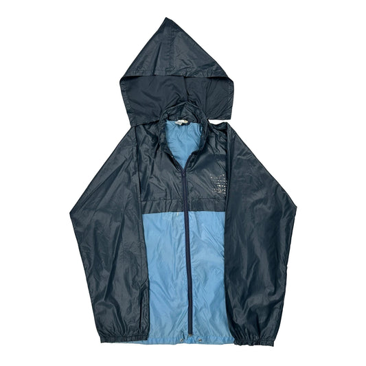 Adidas Windbreaker - Large Blue Nylon