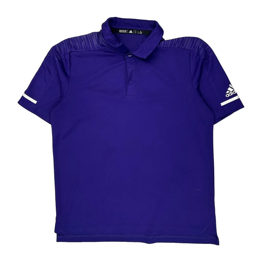 Adidas Football Shirt - Large Purple Polyester