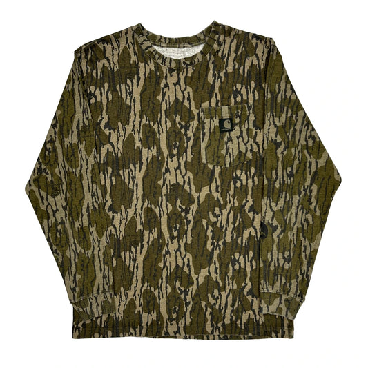 Carhartt Camo Long Sleeve T-Shirt - Medium Camo Cotton