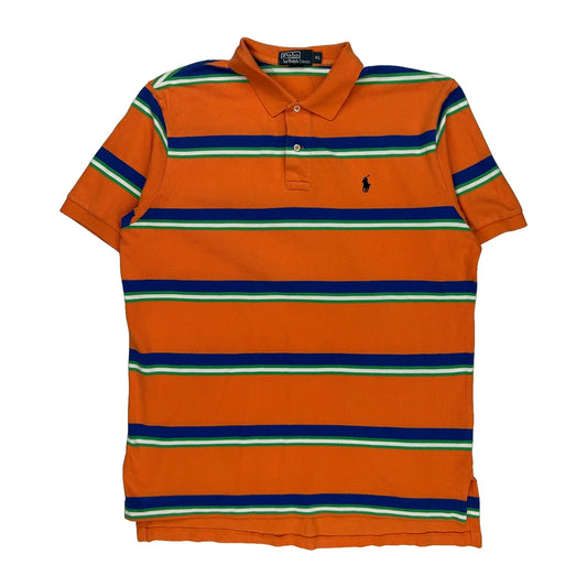 Polo By Ralph Lauren Striped Polo Shirt - XL Blue Cotton