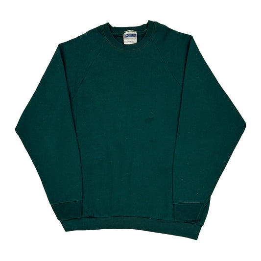 Blank Fruit Of The Loom Sweatshirt - XL Green Cotton Blend