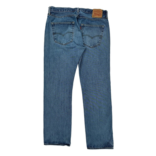 501 Levis Jeans - 35W 32L Blue Cotton