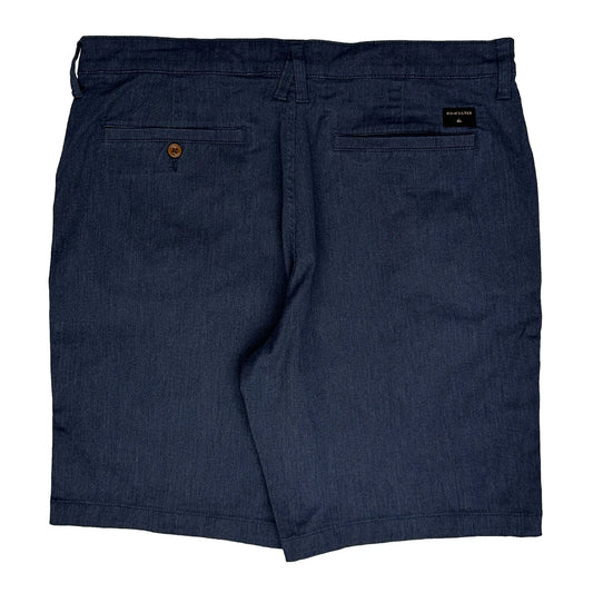 Quiksilver Chino Shorts - 38W 10L Navy Cotton Blend