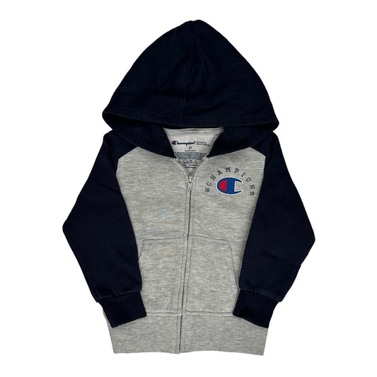 Age 3T Champion Hoodie - XS Grey Cotton Blend