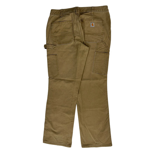 Carhartt Carpenter Trousers - 28W 29L Khaki Cotton