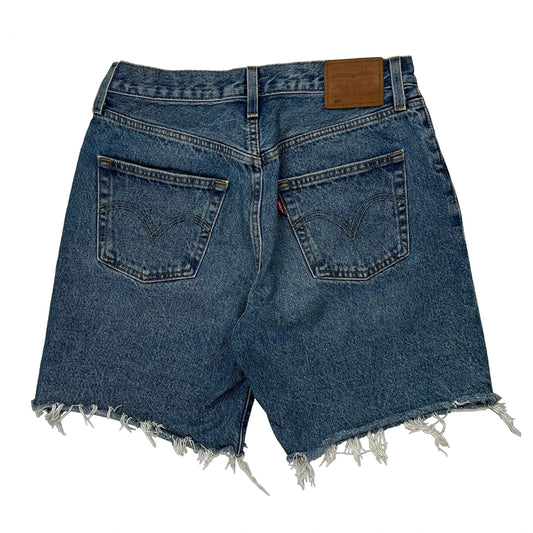 Levis Cut Off Denim Shorts - 29W UK 10 Blue Denim