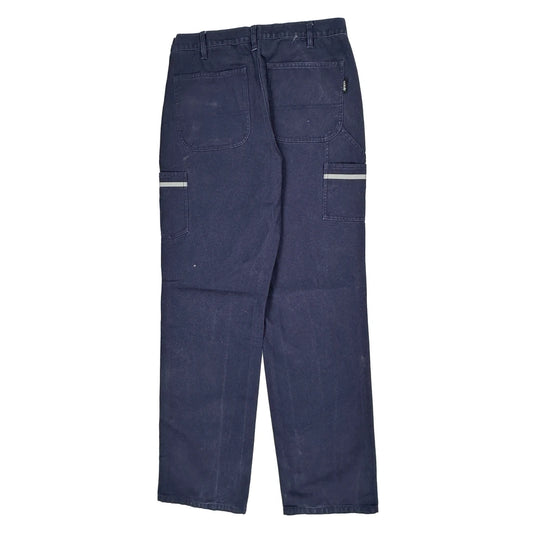 Oobe Cargo Trousers - 32W 30L Navy Cotton