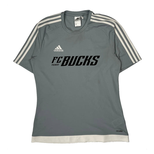 Vintage Fc Bucks Premier Adidas Football Shirt - Medium Grey Polyester