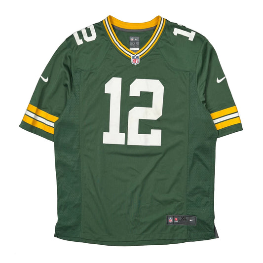 Vintage Green Bay Packers Nike Nfl Football Jersey - XL Green Polyester
