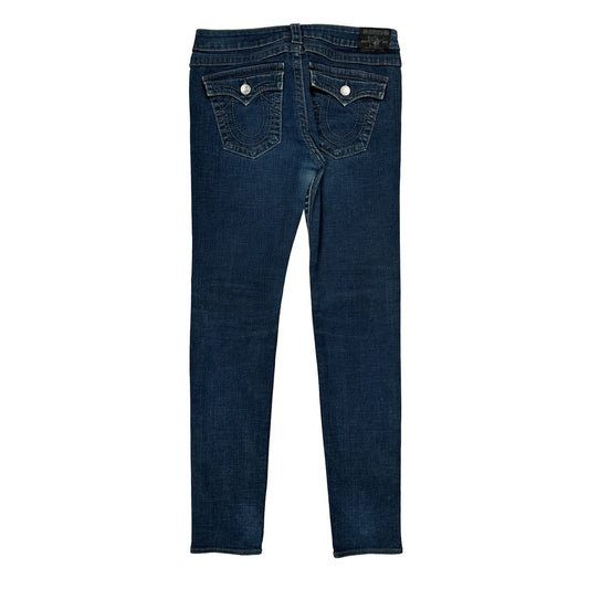 True Religion Skinny Jeans - 32W UK 12 Dark Wash Cotton Blend