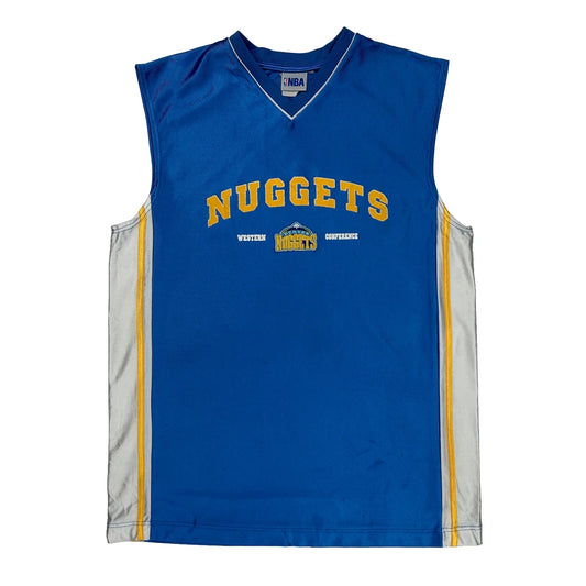 Vintage Denver Nuggets Nba Jersey - Large Yellow Polyester