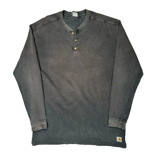 Carhartt Long Sleeve T-Shirt - XL Grey Cotton